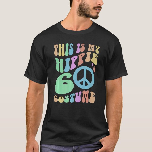 DET HÄR ÄR MIN HIPPIE SEXTIES COSTUME Groovy Old S T Shirt (Framsida)