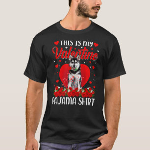 Det här är min hjärtans dag Siberian husky Hund T Shirt
