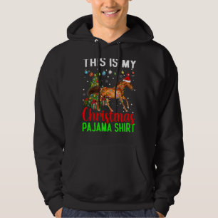 Det här är min hora jul Pajama Ljus Helgdag Hoodie