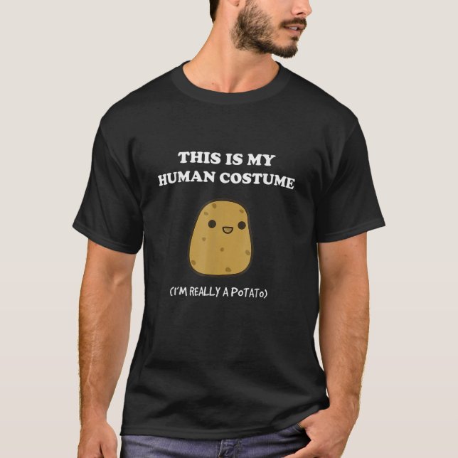 Det här är min humana potatis. t shirt (Framsida)