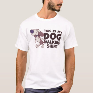Det här är min Hund som går färd med Tecknad hund T Shirt