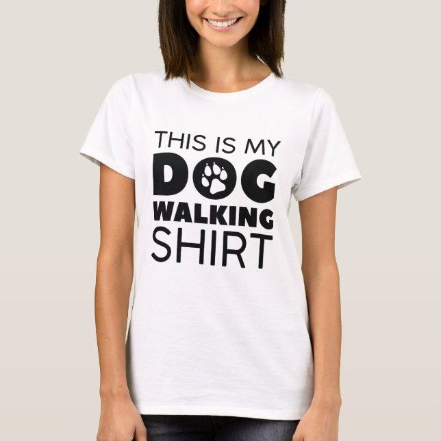 Det här är min Hund Walking Shirt T (Framsida)