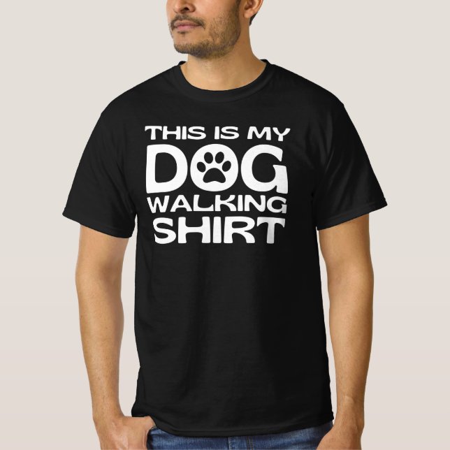 Det här är min Hund Walking Shirt T (Framsida)
