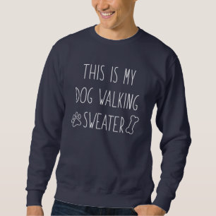Det här är min Hund Walking Sweater Lång Ärmad Tröja