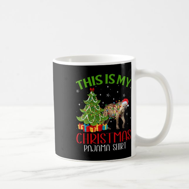 Det här är min Hyena jul, Julafton Santa Ljus Kaffemugg (Höger)