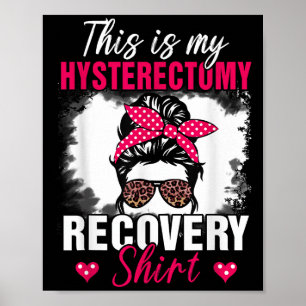 Det här är min hysterektomi Recovery Shirt Uterus- Poster