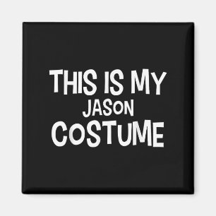 Det här är min Jason Costume Halloween Simme Costu Magnet