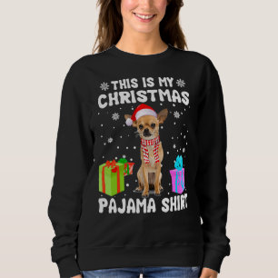 Det här är min jul Chihuahua Hund Pajama Puppy T Shirt