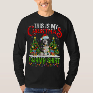 Det här är min jul Pajama Alaska Malamute Chris T Shirt
