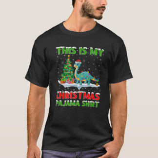 Det här är min jul Pajama Brontosaurus jul T Shirt