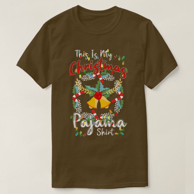 Det här är min jul Pajama Costume Funny Christma T Shirt (Design framsida)