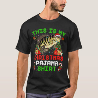 Det här är min jul Pajama Crappie-fiskjul T Shirt