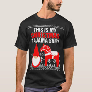 Det här är min jul Pajama Dala Horse Gnome Tomt T Shirt