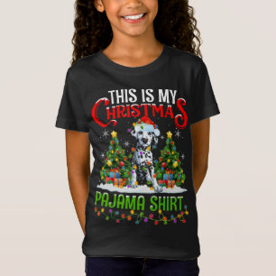 Det här är min jul Pajama Dalmatian Hund Christma T Shirt