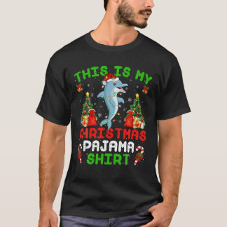 Det här är min jul Pajama-delfinjon T Shirt