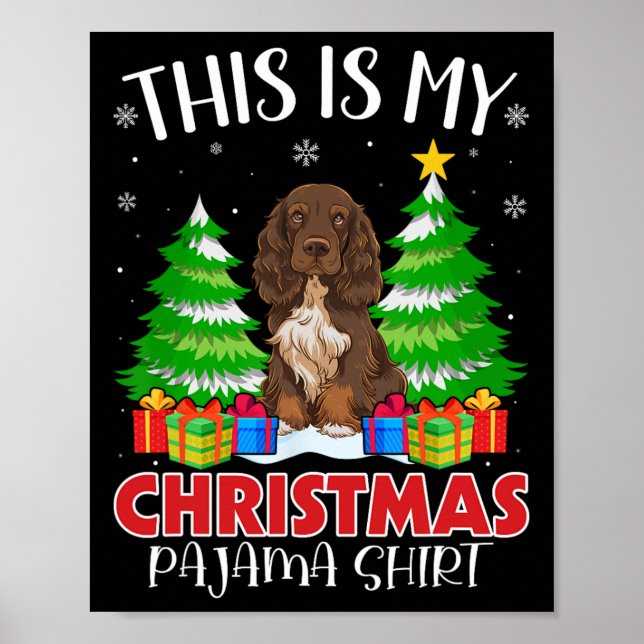 Det här är min jul Pajama Fält Hund Julafton Poster (Framsidan)
