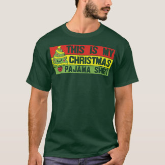 Det här är min jul Pajama Funny Julafton Ljus Chri T Shirt