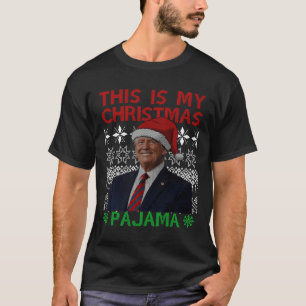 Det här är min Jul Pajama Funny Julafton matchande T Shirt
