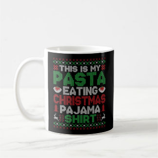 Det här är min jul Pajama Funny Pasta Älskare Ugly Kaffemugg