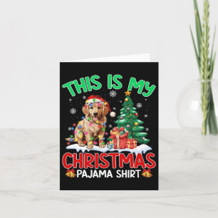 Det här är min jul Pajama Golden Retriever Hund L Kort