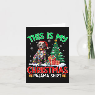 Det här är min jul Pajama Great dane Hundälskare Kort
