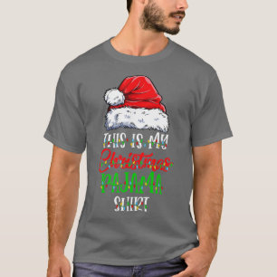 Det här är min jul Pajama Julafton Ljus Funny Holi T Shirt