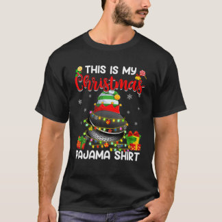 Det här är min jul Pajama Julafton Ljus Hockey Bal T Shirt