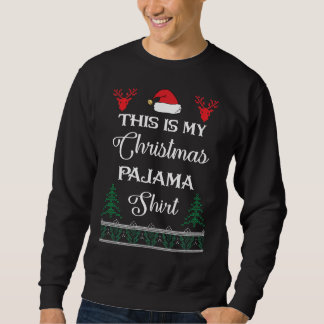 Det här är min jul Pajama Lång Ärmad Tröja