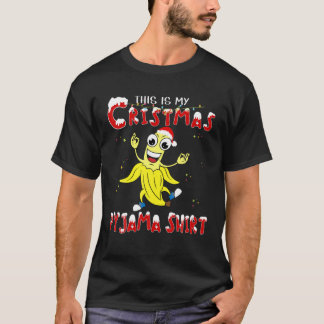 Det här är min jul Pajama - Lusnyj Julafton Banana T Shirt
