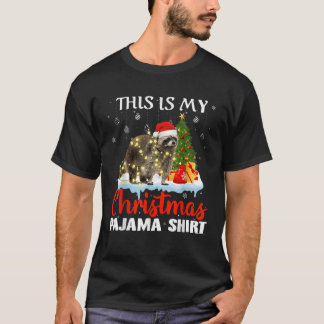 Det här är min jul Pajama Raccoon Matching Famil T Shirt