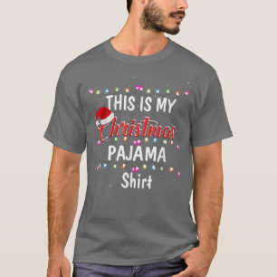 Det här är min jul Pajama Roligt Ljus Merry Chris T Shirt