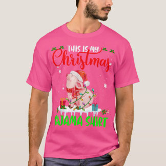 Det här är min jul Pajama Santa Julafton Ljus Gris T Shirt