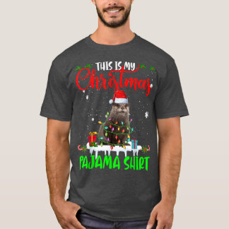 Det här är min jul Pajama Santa Julafton Ljus Ott T Shirt