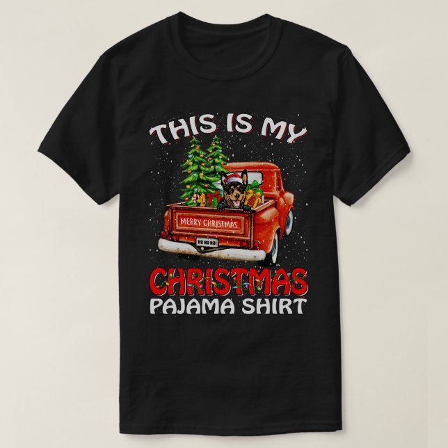 Det här är min jul Pajama Shirt Australian Kelpi T Shirt (Design framsida)