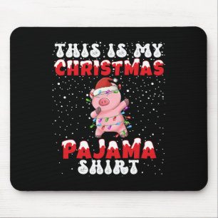 Det här är min Jul Pajama Shirt Funny Dabbing Pi Musmatta
