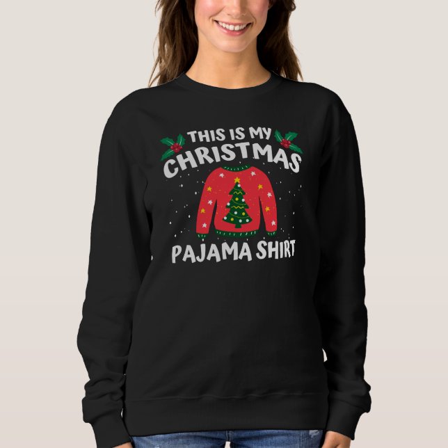 Det här är min jul Pajama Shirt Funny jul T (Framsida)