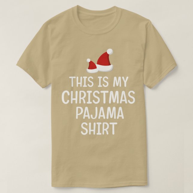 Det här är min jul Pajama Shirt Funny jul T Shirt (Design framsida)