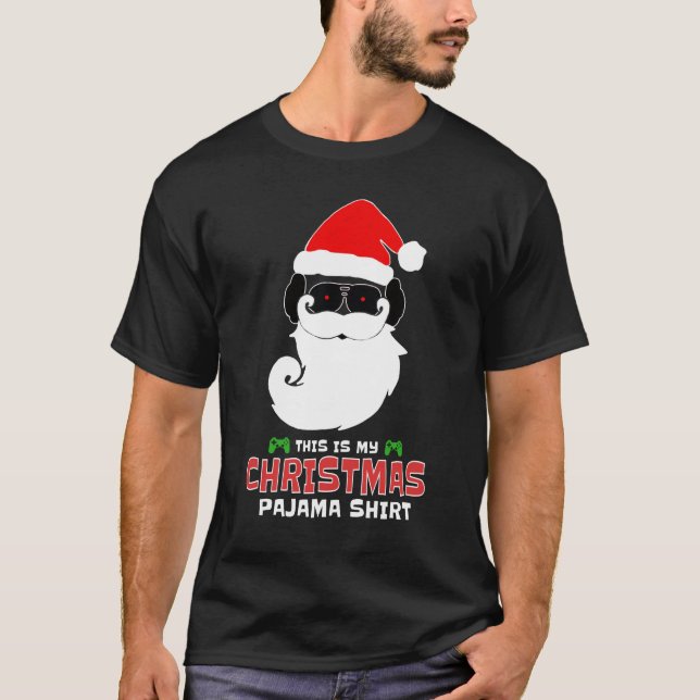Det här är min jul Pajama Shirt Funny jul T Shirt (Framsida)
