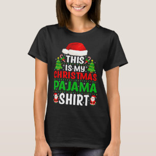 Det här är min jul Pajama Shirt Funny Julafton Pjs T