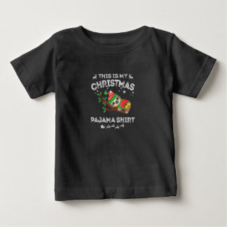 Det här är min jul Pajama Shirt Funny Sloth Kärlek T