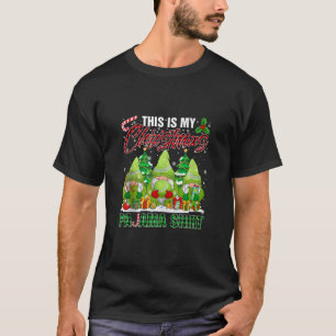 Det här är min jul Pajama Shirt Gnomes Tennis Ba T