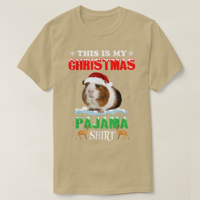 Det här är min jul Pajama Shirt Guinea Gris Chris T Shirt (Design framsida)
