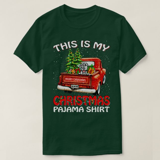 Det här är min jul Pajama Shirt Irish Wolfhound T (Design framsida)