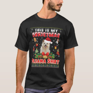 Det här är min Jul Pajama Shirt Norwich Terrier T
