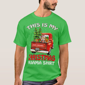 Det här är min jul Pajama Shirt Pit Bull Lastbil T