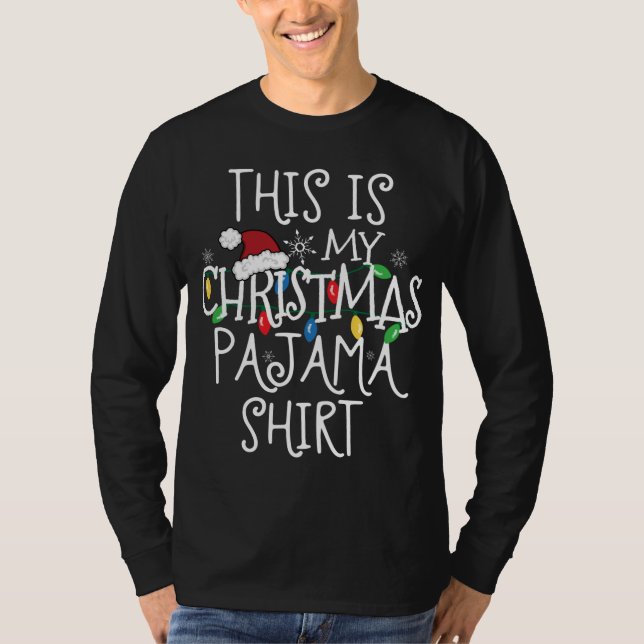 Det här är min Jul Pajama Shirt T (Framsida)