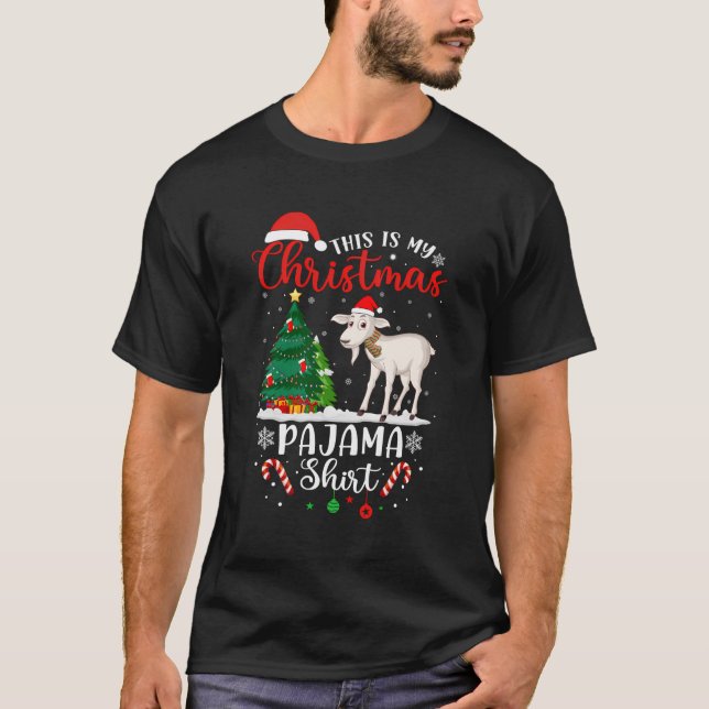Det här är min jul Pajama Shirt Träd Light Julafto T (Framsida)