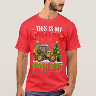 Det här är min jul Pajama Snö-jultomte T Shirt