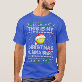Det här är min jul Pajama-tennis-jul T Shirt