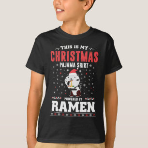 Det här är min jul Pajama-tennis Santa Hat Snö T Shirt